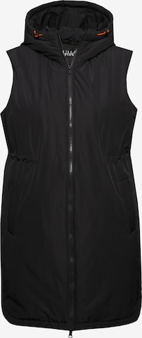 Gilet Ulla Popken en noir : devant