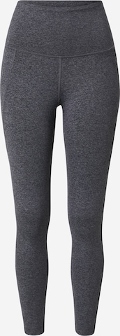 Reebok Skinny Workout Pants in Grey: front