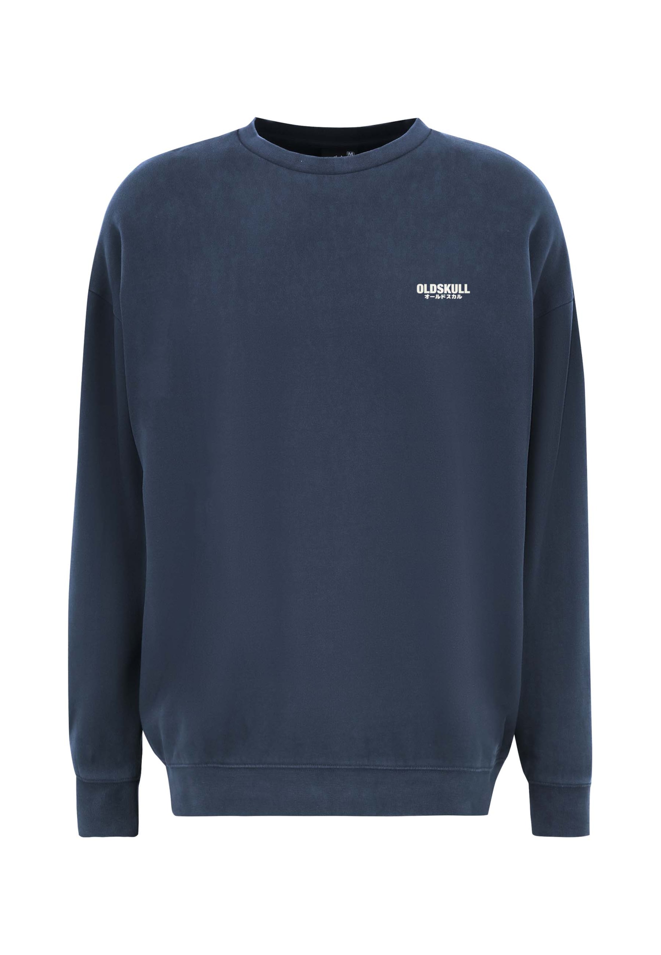 Oldskull Sweatshirt 'Peach Dyed Basic' in Blue: front