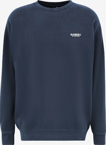 Oldskull Sweatshirt 'Peach Dyed Basic' in Blau: Vorderseite