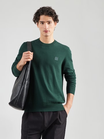 Pull-over 'Kanovano' BOSS en vert : devant