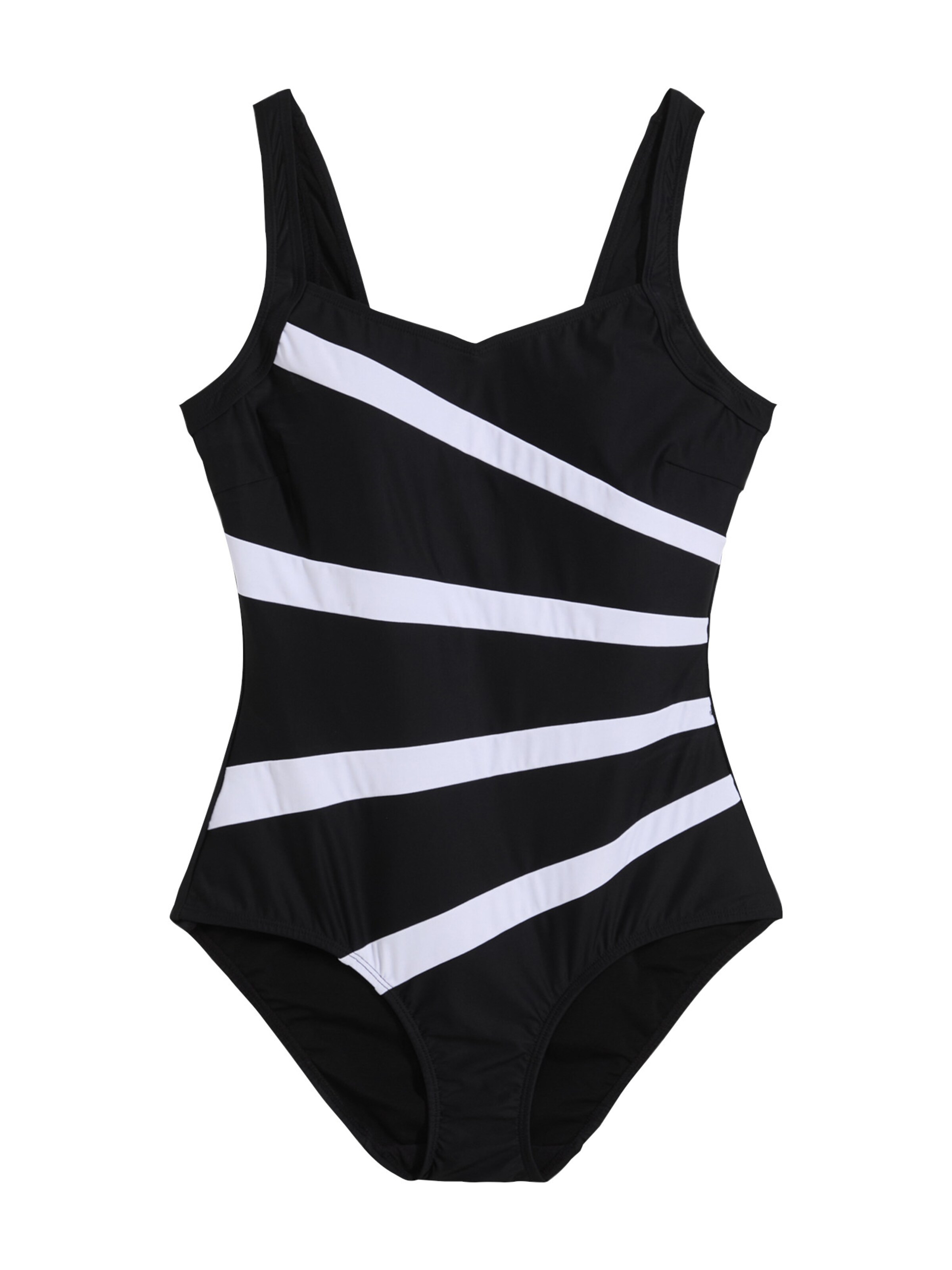 bonprix Klassiek Shaping-badpak in Zwart: voorkant