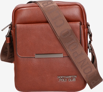 Northampton Polo Club Schultertasche in Braun: Vorderseite