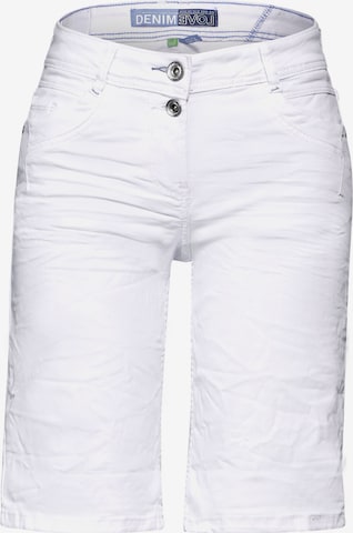 CECIL Regular Jeans 'Scarlett' in White: front