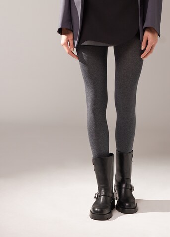CALZEDONIA Strumpfhose 'THERMO' in Grau