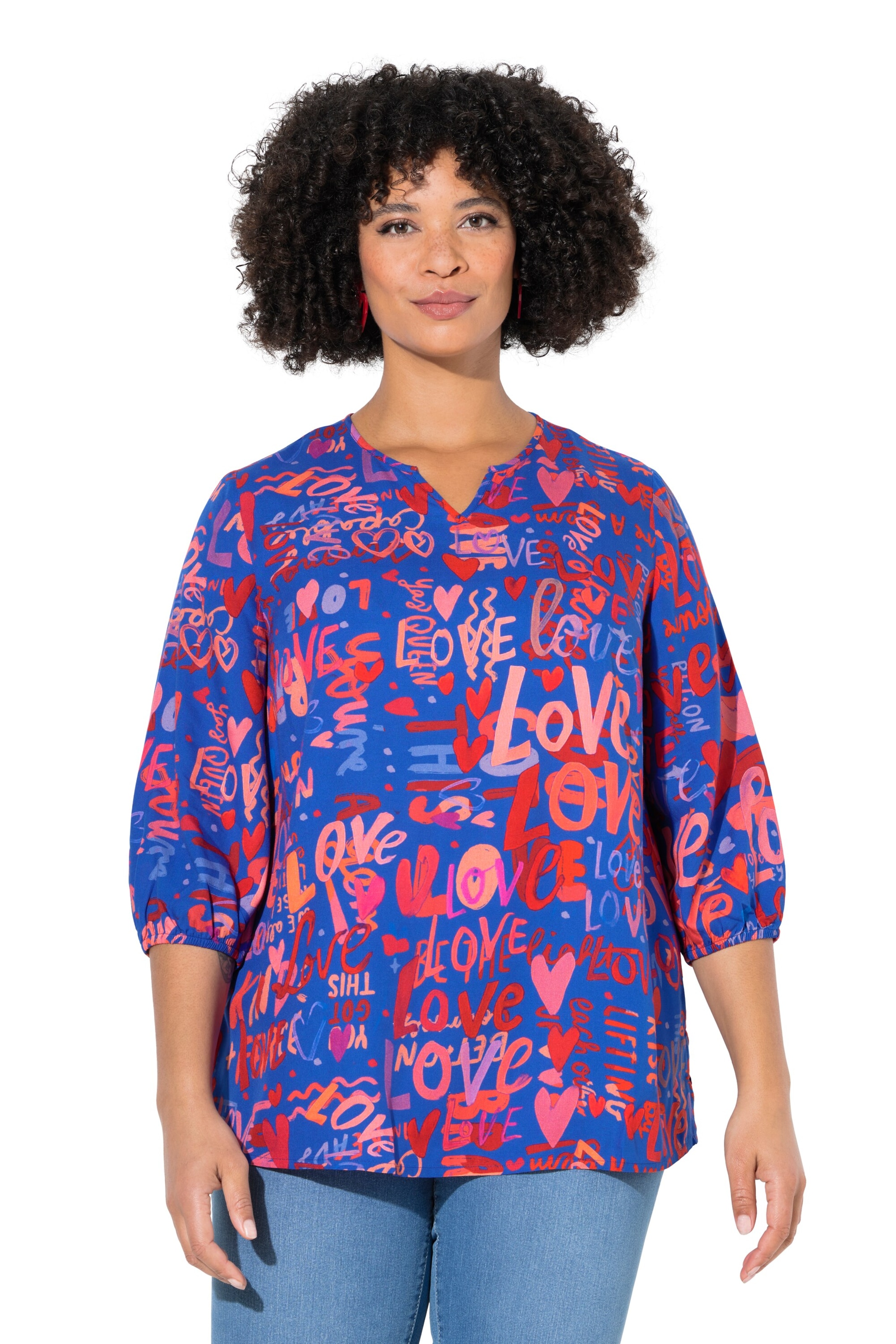 Angel of Style Blouse in Blue: front