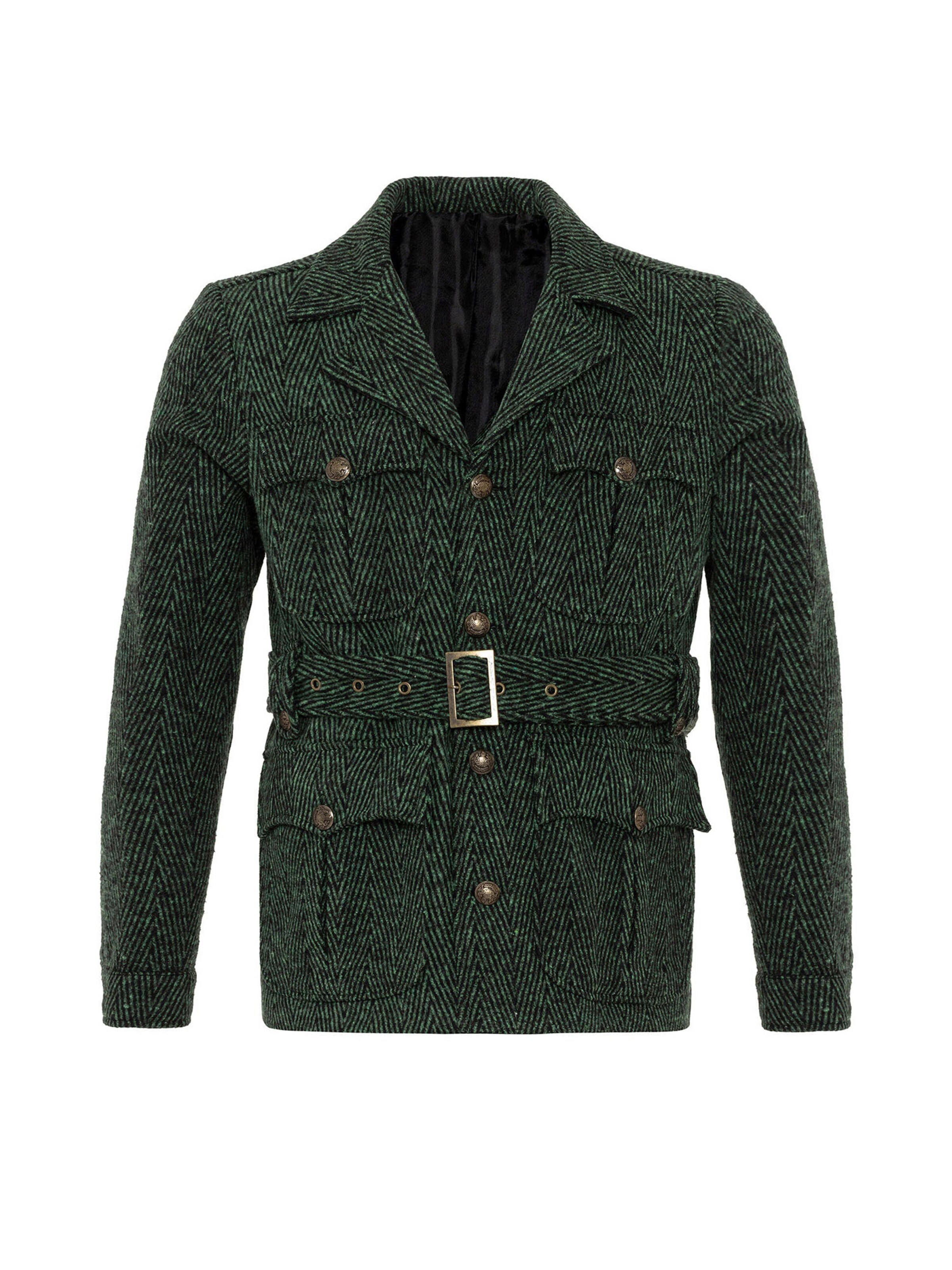 AntiochPrijelazni kaput - zelena boja: prednji dio