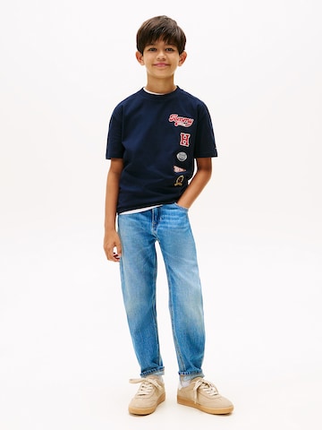 TOMMY HILFIGER Shirt 'Varsity Multi-Badge' in Blue