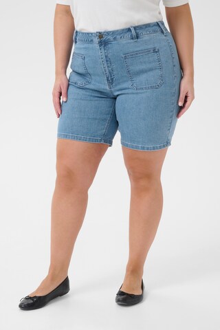 KAFFE CURVE Skinny Jeans in Blue: front