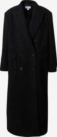 Warehouse Between-seasons coat 'Crombie' in Black: front