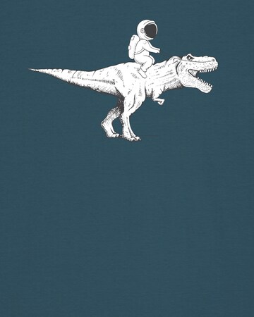 T-Shirt 'Astronaut on T-Rex' Watapparel en bleu