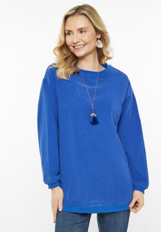 usha FESTIVAL Sweatshirt 'Comfortable' in Blue: front