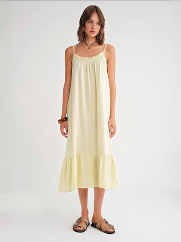 MixRay Jurk in Geel: voorkant