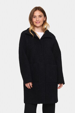 Cappotto di mezza stagione 'Freddy' di SAINT TROPEZ in nero: frontale