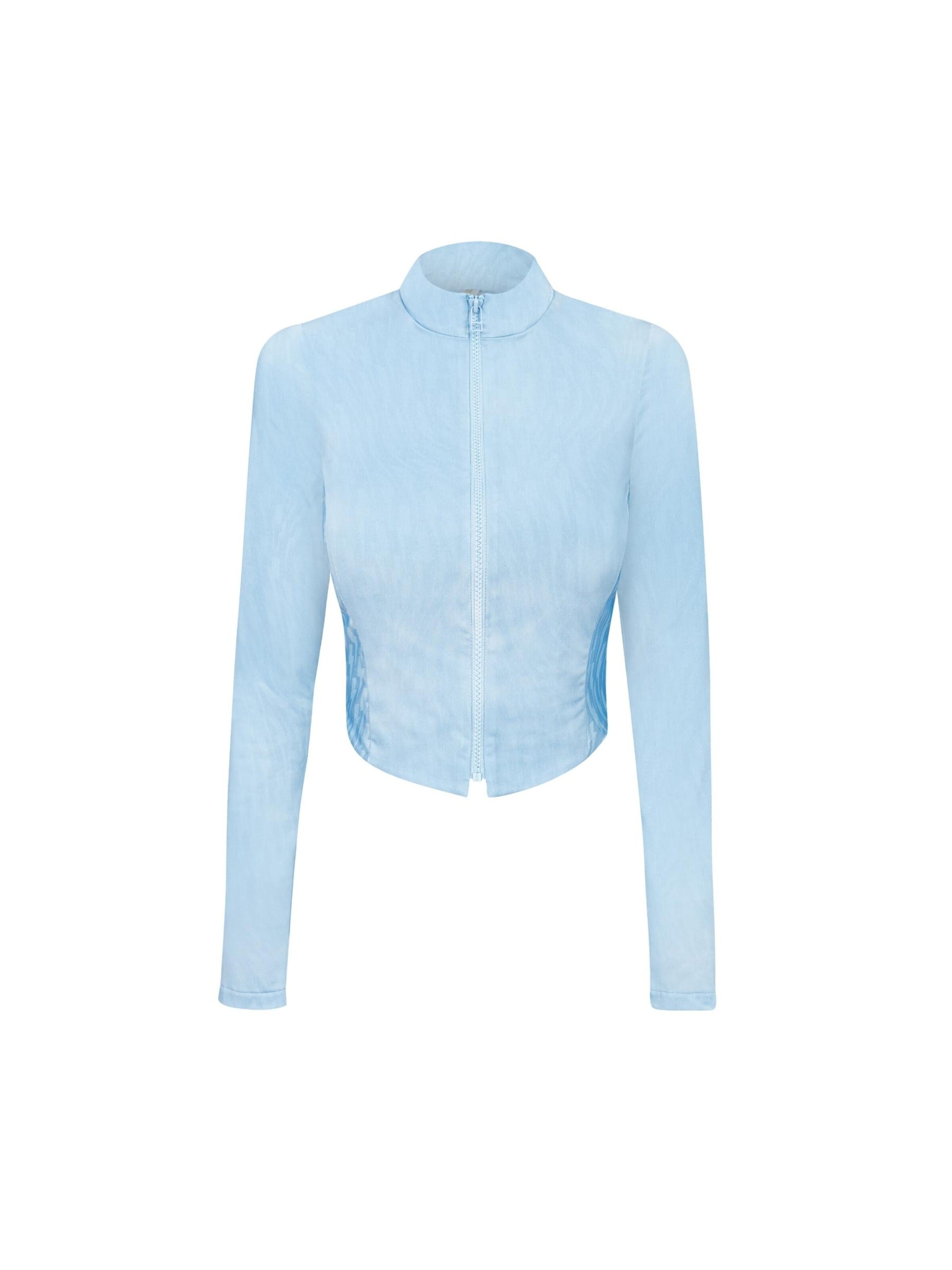 Veste de survêtement 'Baby Blue' EKCENTRIK en bleu : devant