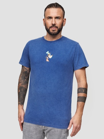 T-Shirt Recovered en bleu