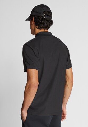 North Sails Piqué-Poloshirt in Schwarz