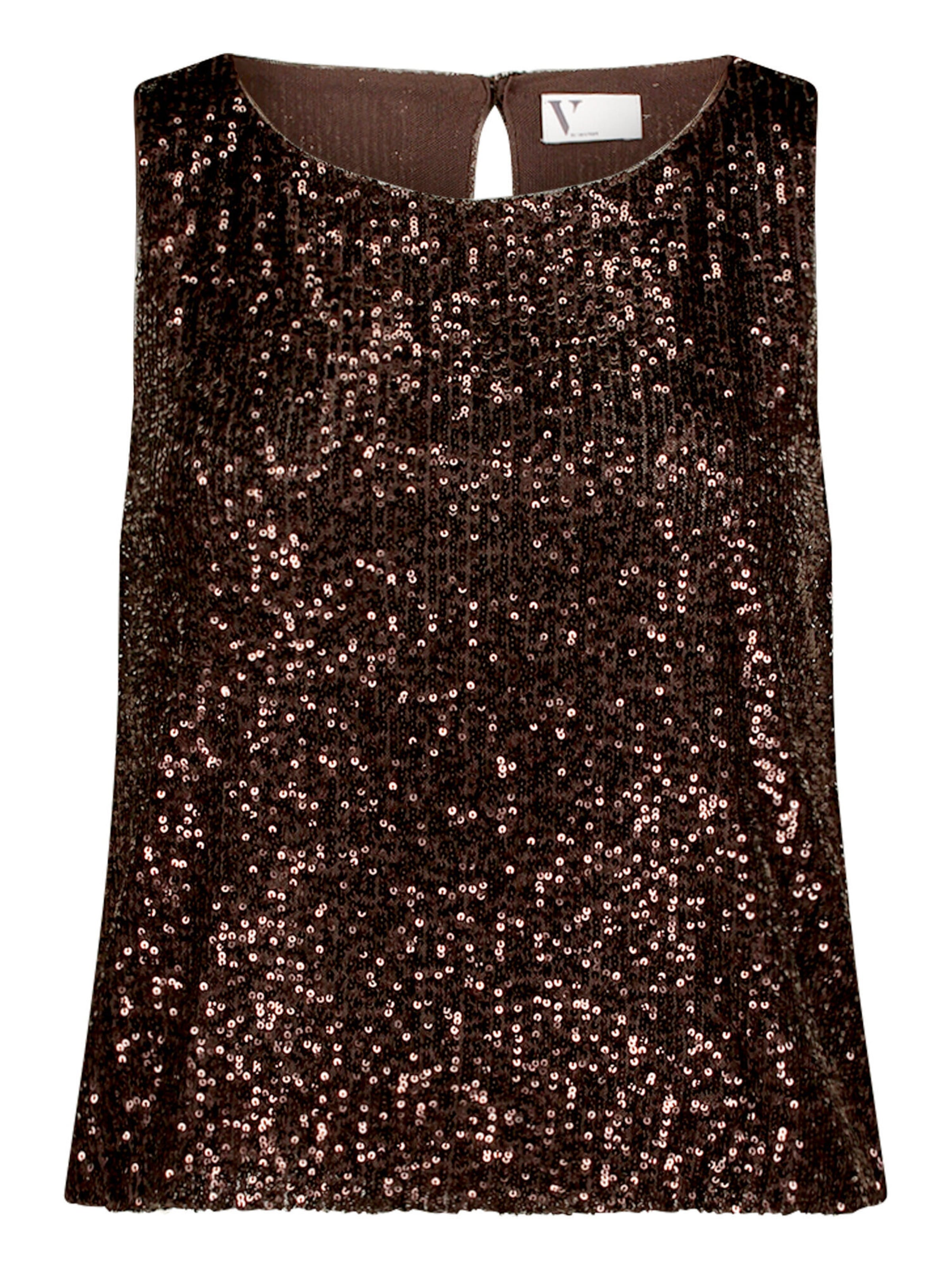 Vera Mont Top in XS in de kleur Donkerbruin, Productweergave