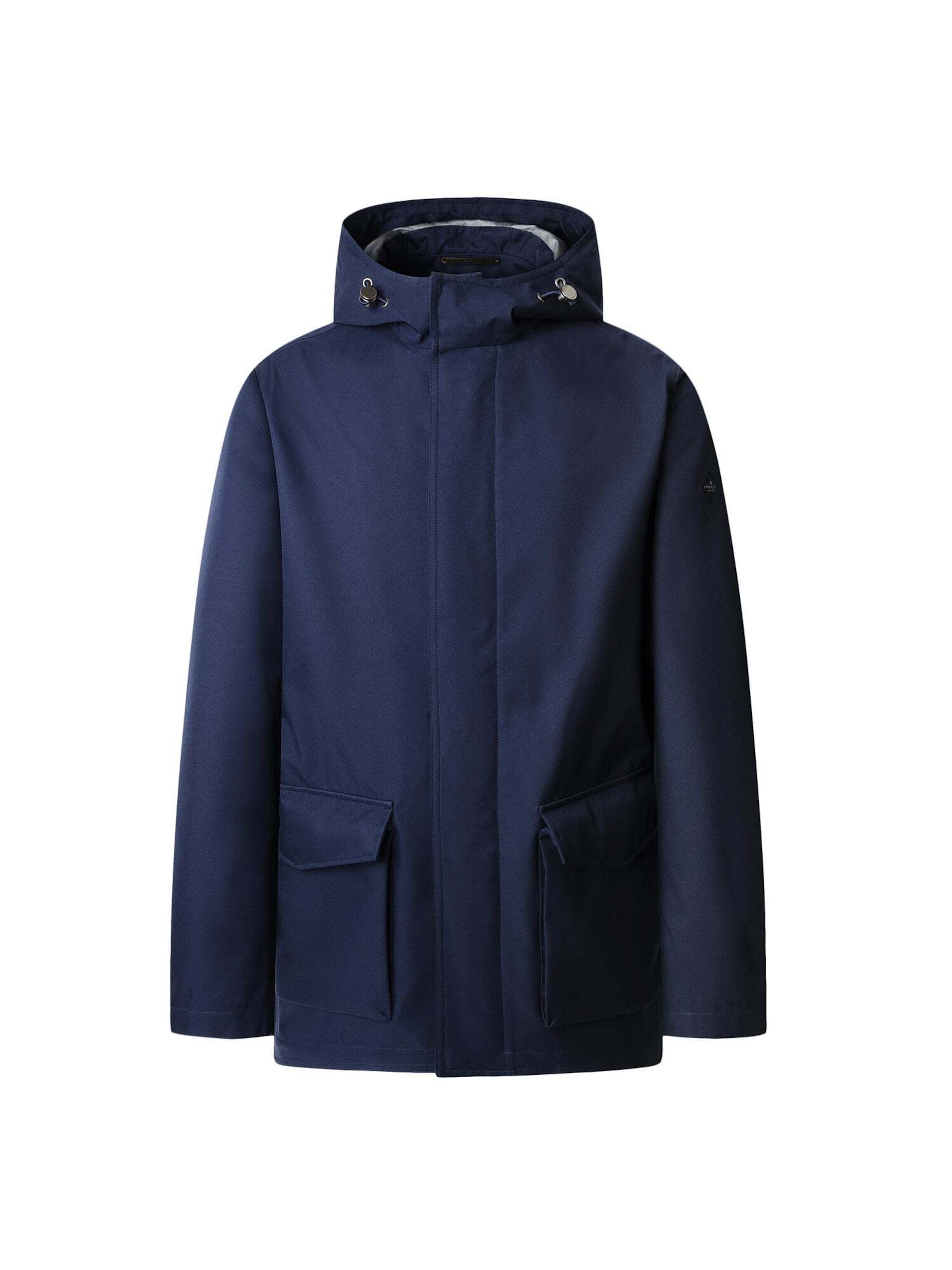 Hackett London Functionele jas in Blauw: voorkant