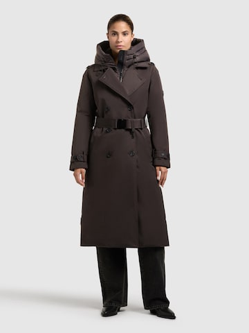khujo Wintermantel 'Elena2' in Lila: Vorderseite