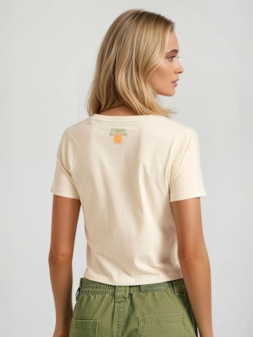 T-shirt Funky Buddha en beige