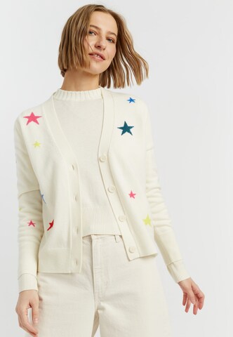 Chinti & Parker Cardigan 'Star' i beige: forside