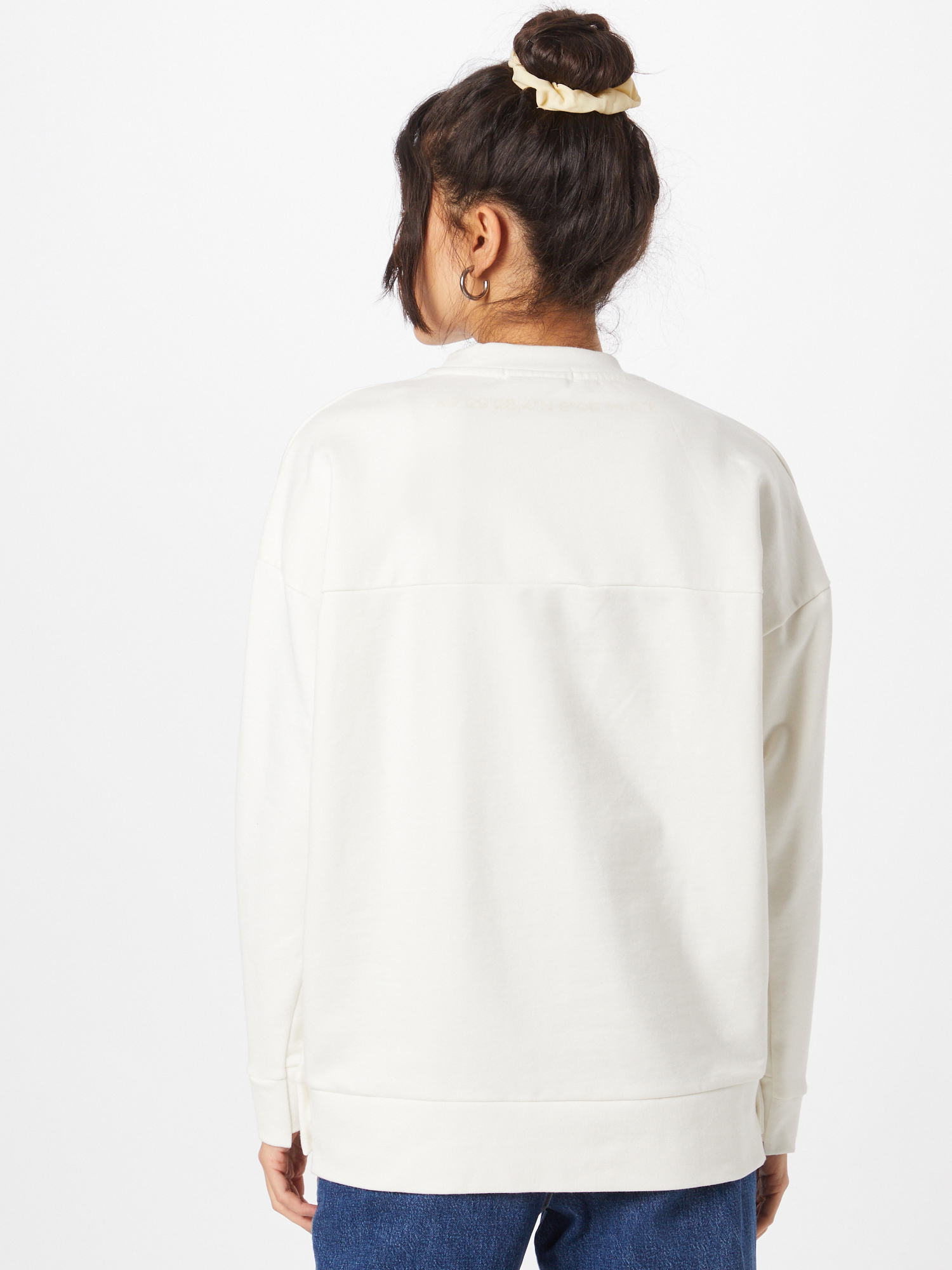 Goldgarn Sweatshirt in Weiß 