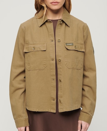 Superdry Between-Season Jacket 'Verzierte Military' in Brown