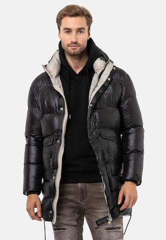 CIPO & BAXX Winter Jacket in Black: front