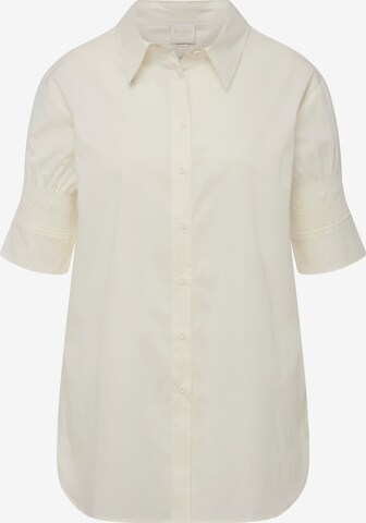 Ulla Popken Blouse in Beige: voorkant