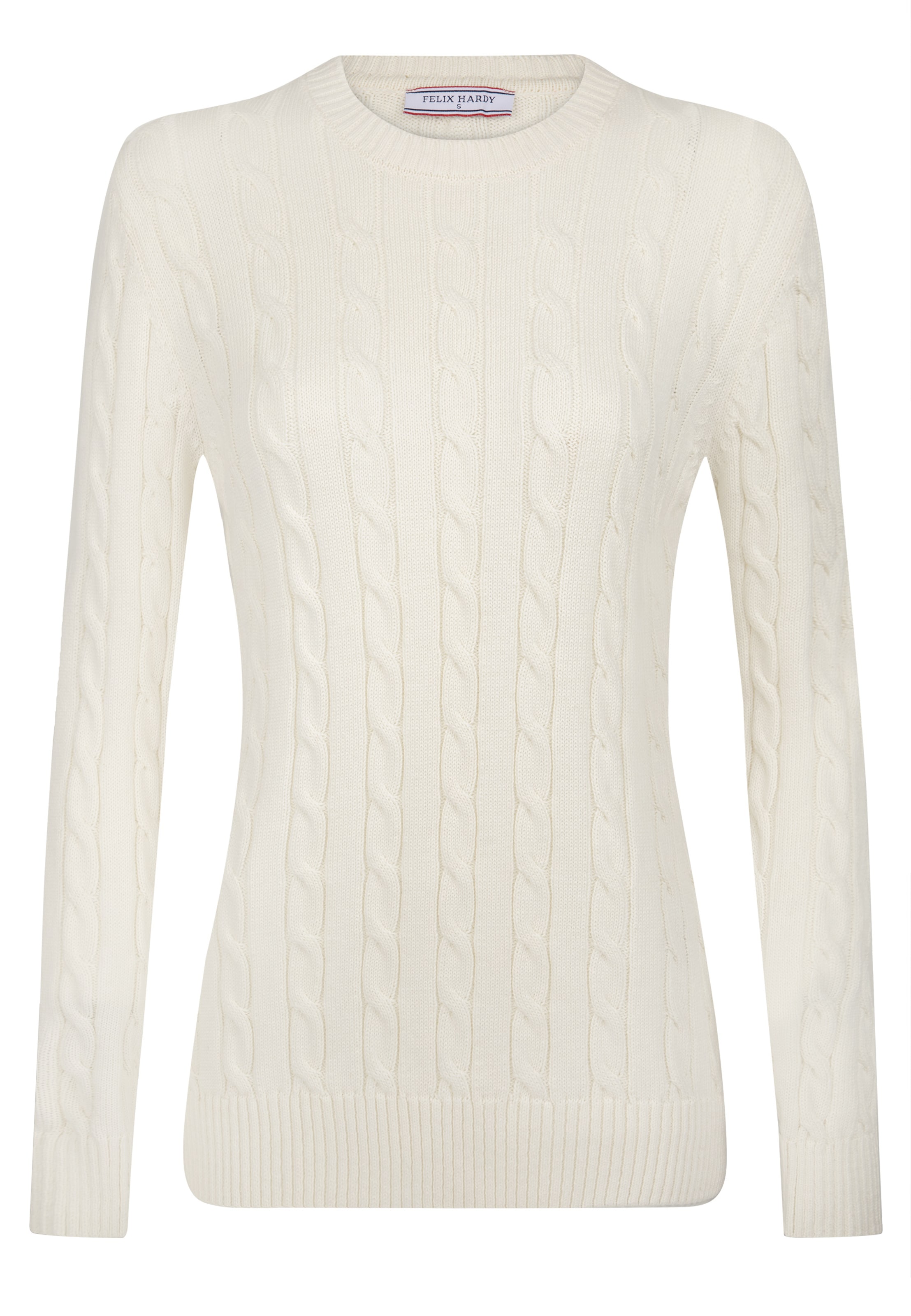 Pull-over Felix Hardy en blanc : devant