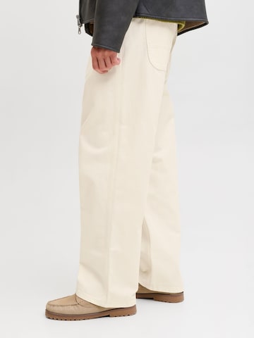 JACK & JONES Wide Leg Bukser 'JPSTAlex' i hvid