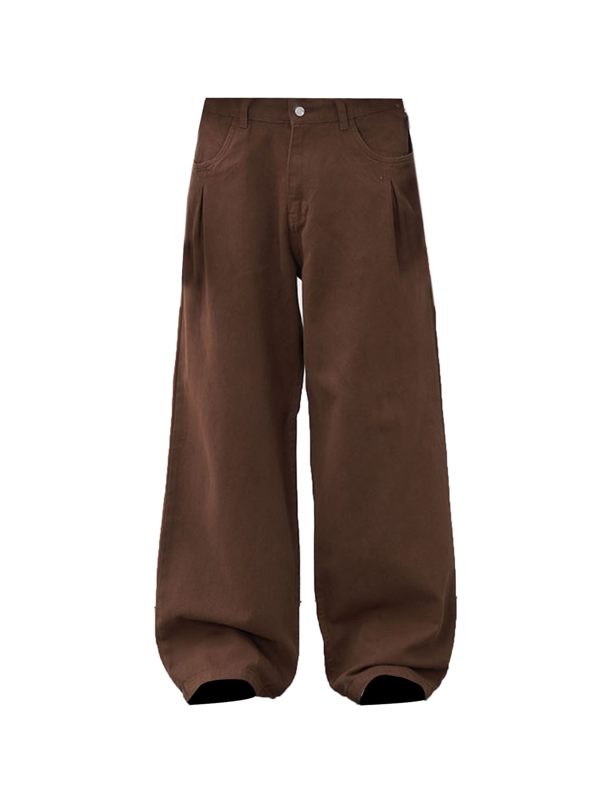 VAMOS CLO Wide leg Παντελόνι 'Chattanooga' σε καφέ: μπροστά