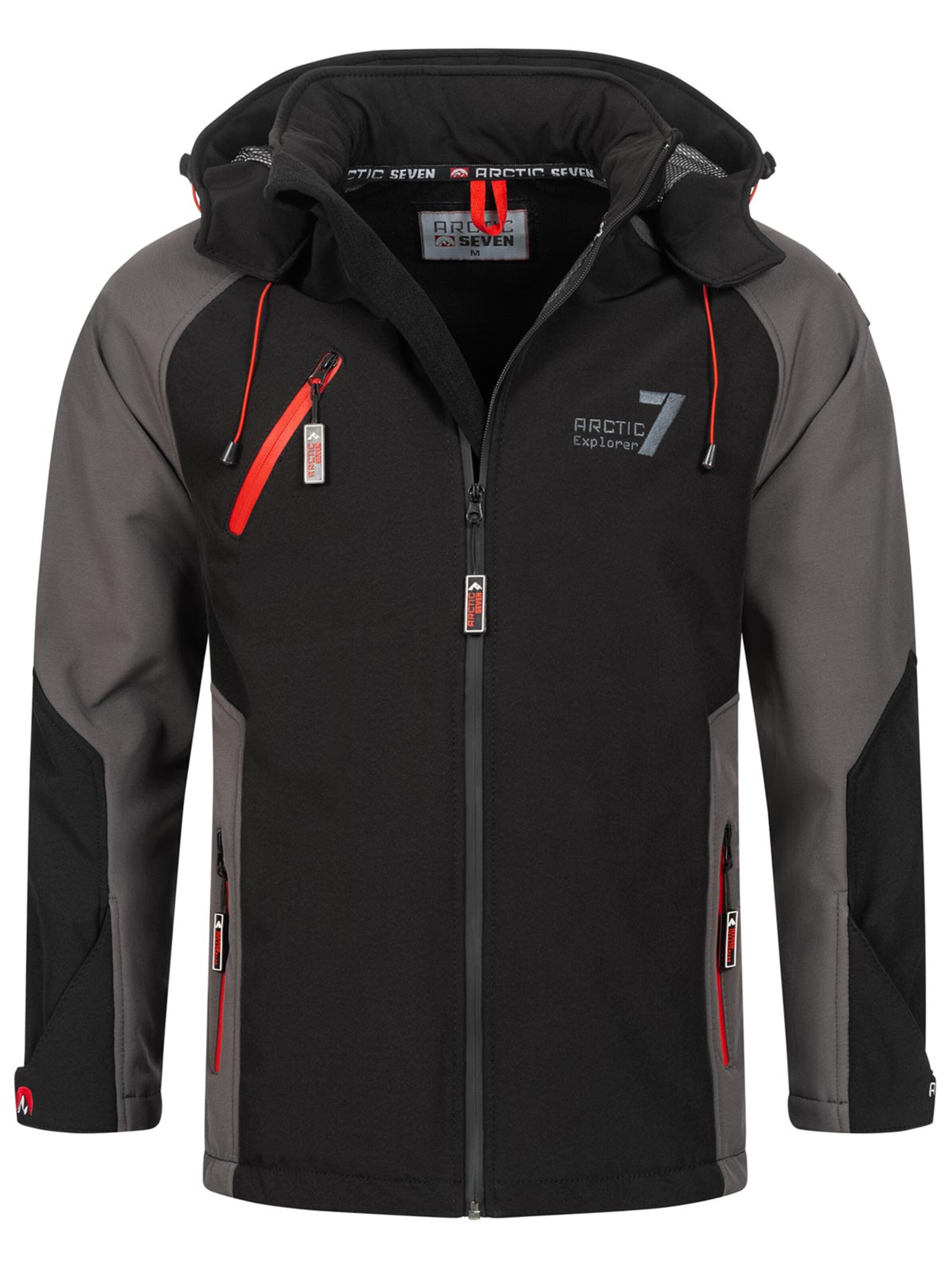 Arctic Seven Functionele jas in Zwart: voorkant