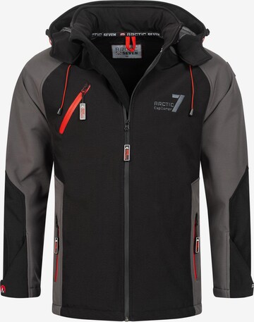 Arctic Seven Performance Jacket in Black: front