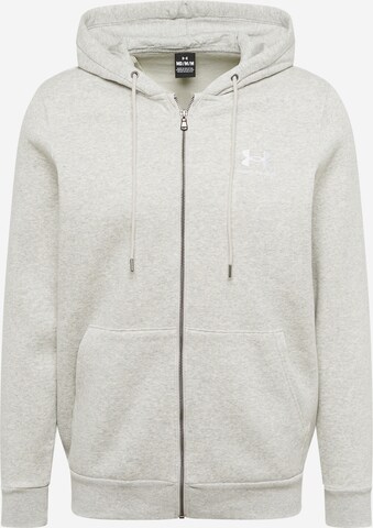 UNDER ARMOUR Sportsweatjacke in Grau: predná strana