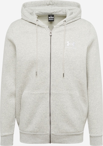 Veste de survêtement UNDER ARMOUR en gris : devant