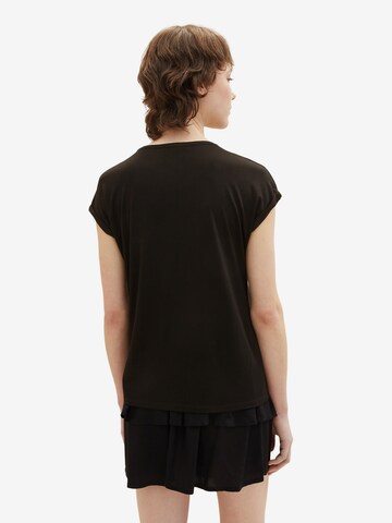 T-shirt TOM TAILOR DENIM en noir