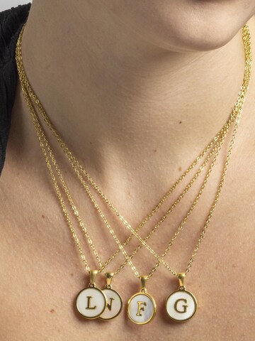 Luxenter - Cadena 'Alphabet' en blanco