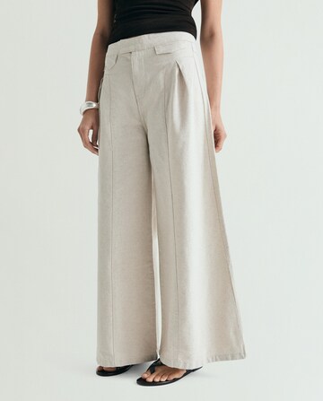 Scalpers Regular Org Linen Pant ' ' in Beige