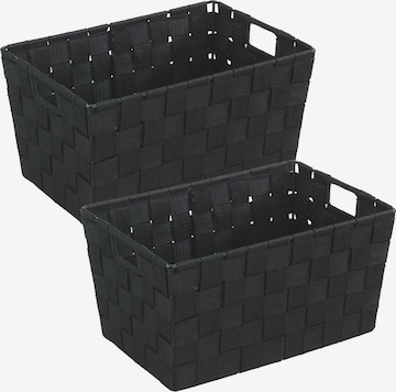 Wenko Box/Basket 'Adria' in Black: front