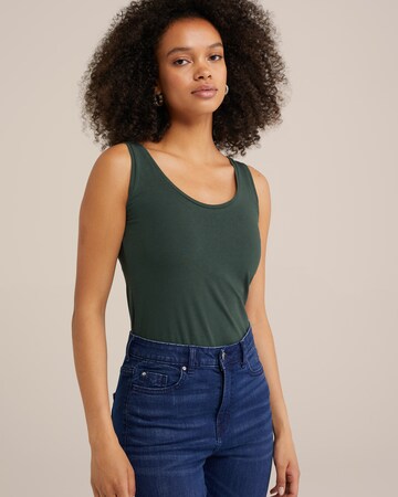 WE Fashion - Top en verde: frente