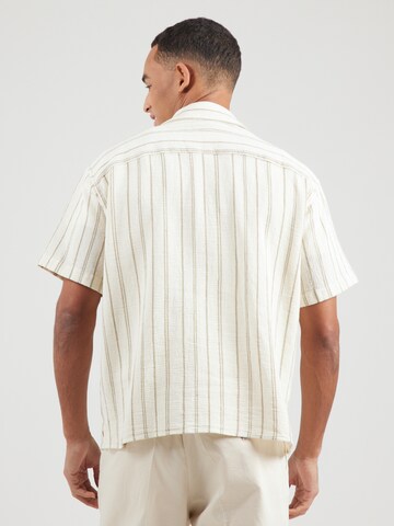 JACK & JONES Классический крой Рубашка 'JWHCOBA' в Бежевый: сзади