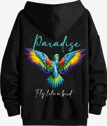 RMK Sweatshirt 'Paradise' in Schwarz: Vorderseite