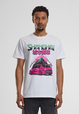Mister Tee Shirt 'Shanghai' in White: front