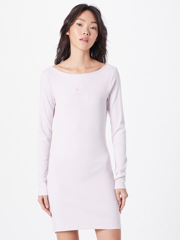 PUMA Dress 'Classics Ribbed' in Purple: front