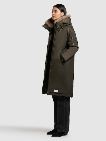 Veste d’hiver 'Oliva' khujo en vert