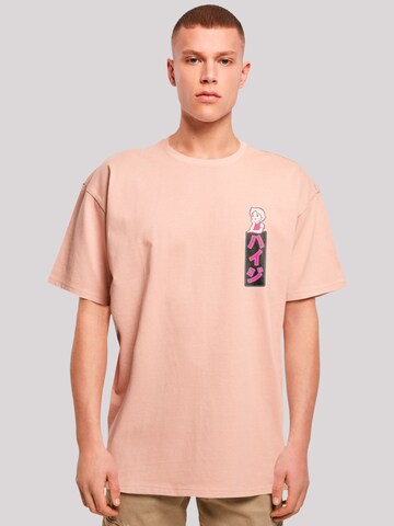 F4NT4STIC Shirt 'Heidi Dream Big Heroes of Childhood' in Pink: predná strana