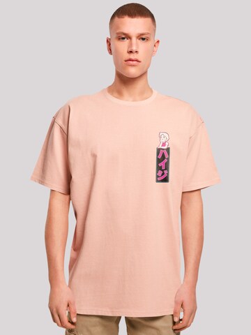 F4NT4STIC Shirt 'Heidi Dream Big Heroes of Childhood' in Pink: front