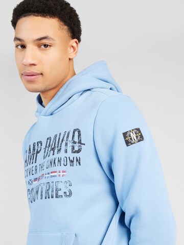 CAMP DAVID Sweatshirt in Blau